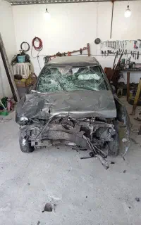 پراید مدل ۹۴ تصادفی