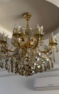 لوستر۸شاخه برنج