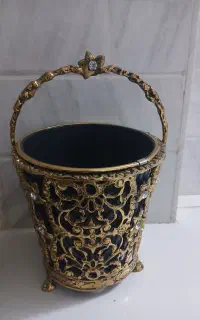 سطل و جا دستمالی برنز
