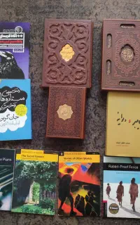 کتاب چرم نفیس ادبی داستانی تاریخی مذهبی انگلیسی