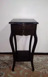 میزتلفن چوبی قهوه ای کاملا سالم در حدنو