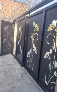 نقاش درب پنجره حفاظ چهارچوب