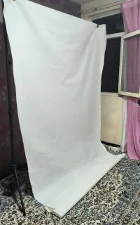 بکدراپ پارچه ای سفید