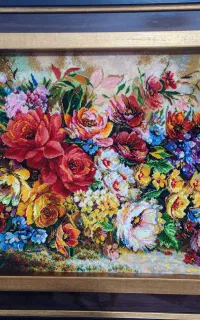 تابلو طرح گلدان