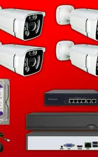 دستگاه XVR که شامل دستگاه NVR شبکه 16 دوربین