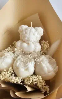 دسته گل شمع