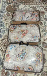 3عددروفرشی کش دارمخمل ترک