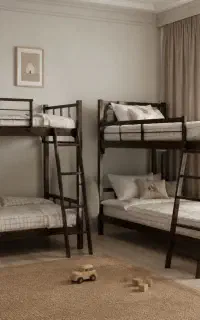 تخت دوطبقه فلزی خوابگاهی کارگاهی سربازی