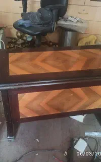 میز مدیریت دو تکه چوبی