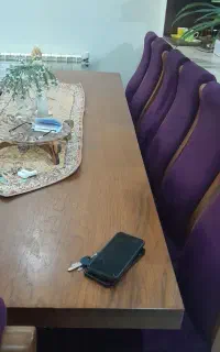میز نهار خوری ۱۲ نفره سالم و میز تلویزیون