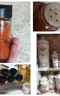 ست ۱۳ تکه سرامیکی پاسماوری و جا ادویه ای