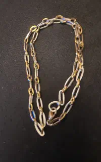 زنجیر دورنگ بدون اویز