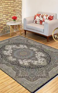 فرشینه سه متری فرشینه مینیمال رویه مخمل شانل