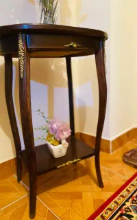 میز تلفن چوبی