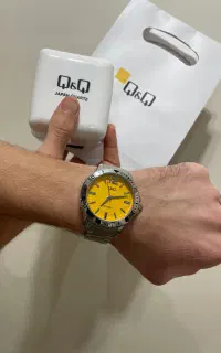 ساعت ضد آب ژاپنی تمام استیل کیو اند کیو مردانه