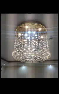 لوستر سقفی کریستالی