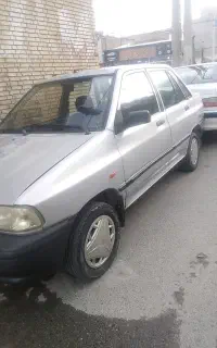 پراید مدل ۸۸ رنگ نقره ای