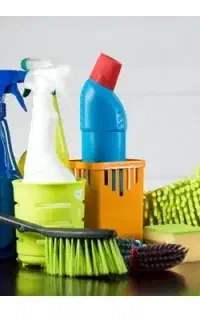 یک خانم برای نظافت