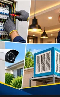 برقکار ساختمان، سیمکشی، دوربین و نورمخفی