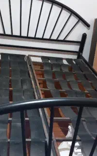 تخت 2 نفره فلزی  همراه خوش خواب