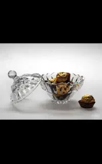 قندان و شکلات خوری بلوری