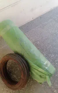 سیم و پلاستیک سقف آرماتور بندی