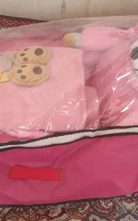 تشک خرسی به همراه بالشت و پتو و قنداق