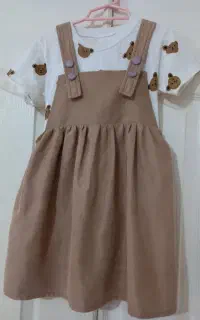 لباس دخترانه دوتیکه کاملا نو
