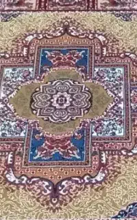 گلیم فرش پرز دار طرح فرش ۶ متری نو