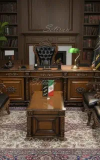 ست اطلس/میز مدیریت /مبلمان اداری رویال