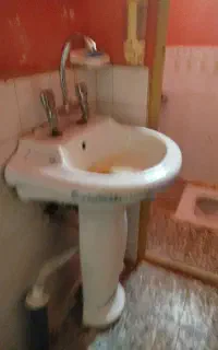 دو دونه روشویی با آیینه وجا مایع وجا دستمال کاغذی
