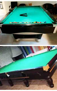 میز بیلیارد شارجمع کن و اسنوکر استیل بلک خارجی