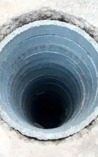 حفره چاه آبی و فاضلاب