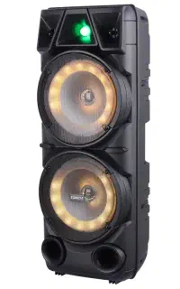 اسپیکر چمدان بلوتوثی رم و فلش خور+میکروفون و کنترل