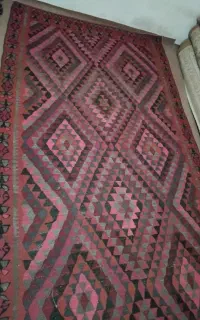 دو عدد گلیم دستبافت قدیمی