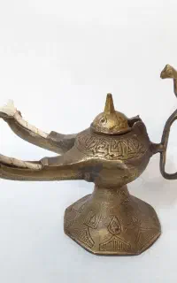 پیسوز دوشعله برنجی قدیمی و سنگین