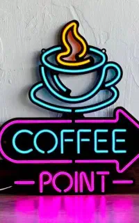 تابلو نیون کافه