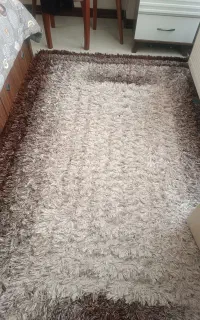قالیچه کرم قهوه ای