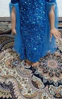 لباس طرح پری دریایی ست خواهرانه برا3تا4سال و7تا9