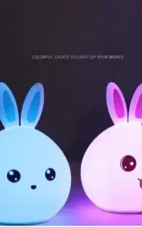 عروسک خرگوشی سیلیکونی و چراغ خواب