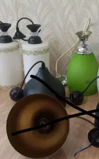 لوستر آویز حبابی ۳تایی و تکی