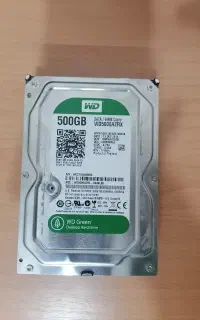 هارد HDD 500G وسترن اصل بسیار کم‌کار و تمیز