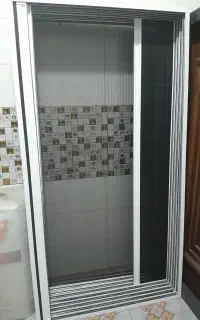درب توری کشویی.توری پلیسه برای درب ضد سرقت