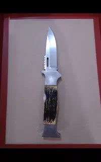 چاقو دسته شاخ ضامن دار