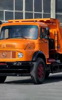 حمل شن و ماسه و مصالح ساختمانی با بنز تک
