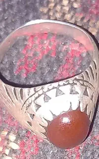 انگشترنقره  باسنگ عقیق