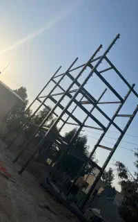 نصب اسکلت فلزی فنداسیون سقف شیروانی بالابرنفربر