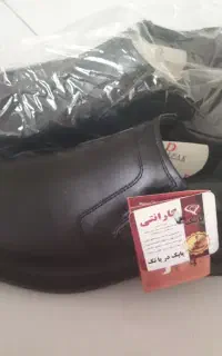 کفش چرم نو شلوار پارچه ای