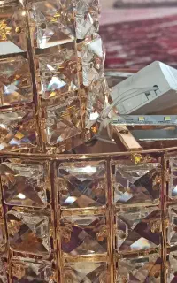 لوستر آویز کریستالی