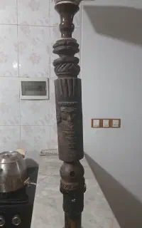 یک عدد قلیان چوبی جنس گردو دوسیب دارای رخ